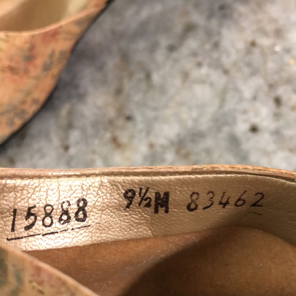 BOB BAKER Kitten Heel Cork Thong Sandals - Picture 2 of 8